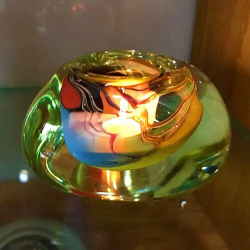 Infused Glass Candle Holder Memorials | Loving Ashes